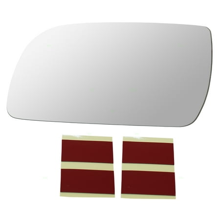 Drivers Side View Below Eyeline Mirror Glass w/ Adhesive Strips Replacement for Chevrolet Astro GMC Safari