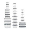 thumbnail image 1 of GoodCook EveryWare 60-Piece BPA-Free Plastic Food Storage Container Set, Clear/Grey, 1 of 7