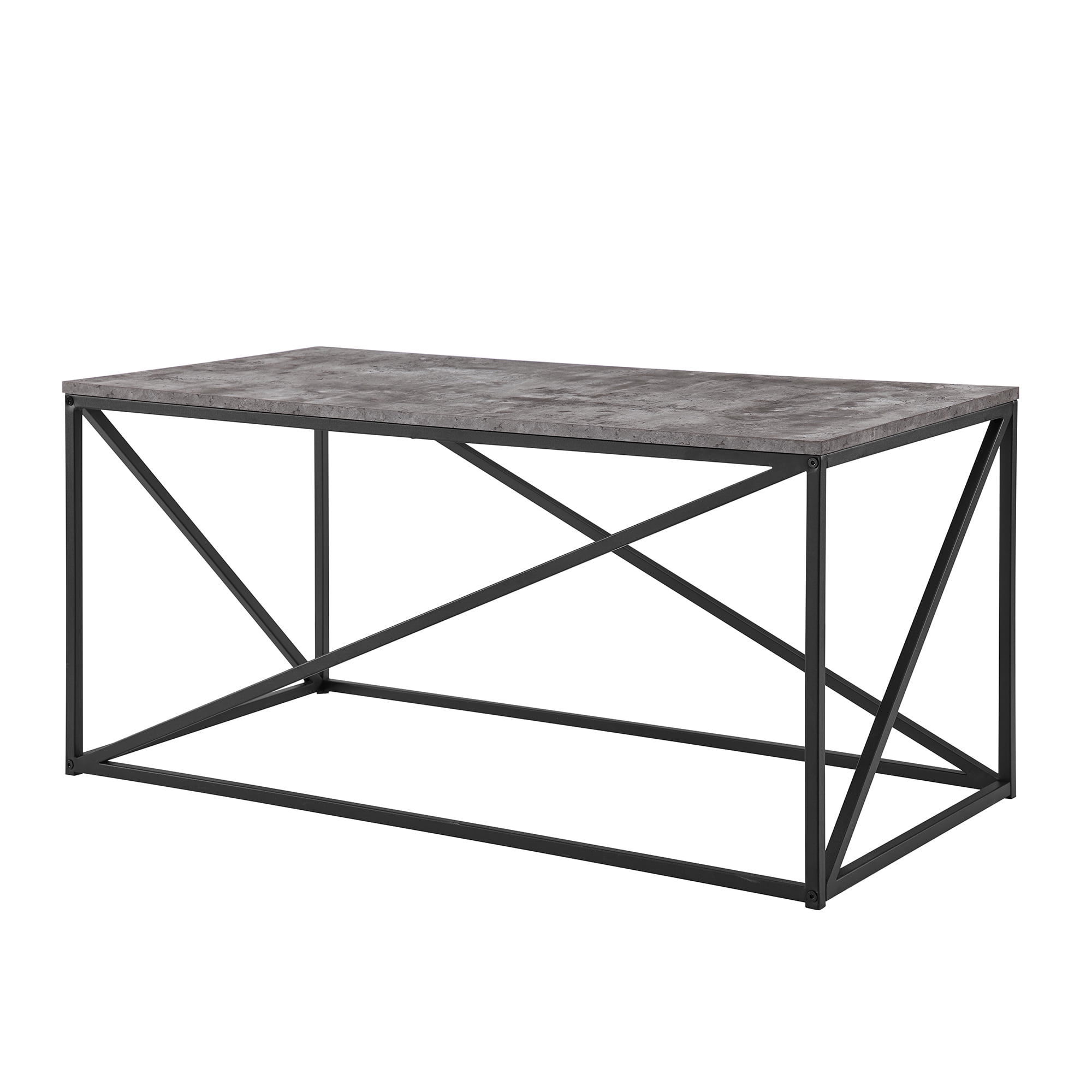 Glover Rectangle Dark Concrete Coffee Table by River Street Designs