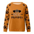 thumbnail image 3 of Cute Crew Neck Sweatshirts for Women Spring Fall Fashion Long Sleeve Graphic Print Pullover Tops Casual Workout Shirts(Yellow,XL), 3 of 4