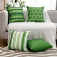 thumbnail image 6 of Green Outdoor Pillow Covers Waterproof 18x18 Set of 4, Lime Green Outdoor Pillows Decorative Spring Summer Throw Pillow Covers 18 x 18, Outdoor Porch Patio Decor Pillows (No Inserts), 6 of 6