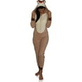 thumbnail image 4 of Secret Santa Mens and Womens Union Suit Christmas Pajama, Brown, Size: Medium, 4 of 4