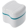 thumbnail image 1 of Miangastore Denture Box Case Denture Bath Box Case Dental False Teeth Storage Box with Rinsing Basket (Green), 1 of 8