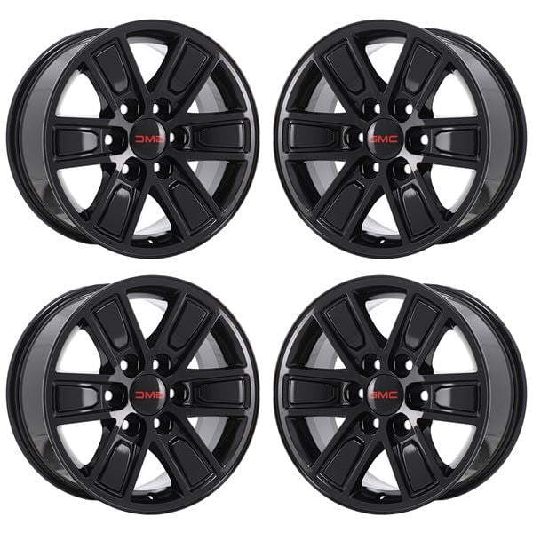 GMC SIERRA 1500 2014 2018 GLOSS BLACK Factory OEM Wheels Rims (Not