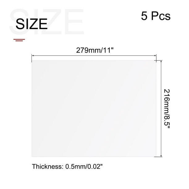 TSKDKIT Feuille acrylique transparente A2 de 4,5 mm - Grande planche en  plastique A2 - 59 x 42 cm - Pour travaux manuels, peinture, étagère, etc