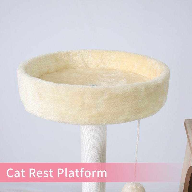 Cat Tree 71.7-Inch Tall Modern Cat Tower for Large Indoor Cats, Multi-Level Cat Condo with Caves, Dome, 4 Scratching Posts, Perch Jumping Platforms Scratching Posts, and Hideaways