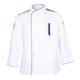 thumbnail image 1 of Chaqueta de chef unisex de manga larga para restaurante premium para hombre y mujer XXXL blanco, 1 of 9