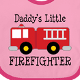 thumbnail image 4 of Inktastic Daddy's Little Firefighter Boys or Girls Baby Bib, 4 of 4