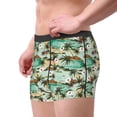 thumbnail image 2 of Yiaed Colorful Hawaii Palms Print Men's Soft Cotton Boxer Shorts Breathable Boxers Underwear Moisture-Wicking Underwear Stretch Boxer Briefs for Man-Large, 2 of 5