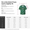 thumbnail image 7 of KLL Monstera Leaves Print Men's Shirt Short Sleeve Button Down Summer Cuba Beach Shirts- Small, 7 of 7