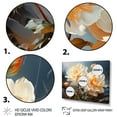 thumbnail image 3 of Designart "White Affodils love expression I" Floral Wall Art Living Room, 3 of 5