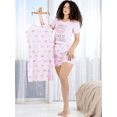 thumbnail image 2 of Set Pijama 3 Piezas Mujer Verano Bata Top y Short, 2 of 5
