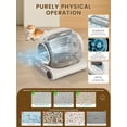 thumbnail image 6 of Self Cleaning Cat Litter Box, Upgraded 65L+9L Extra Large Automatic Litter Box for Multiple Cats, Features negative ion Sterilization and Deodorization, APP Control, Health Monitor, 6 of 6