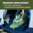 thumbnail image 2 of Ozark Trail Adult Inflatable Camp Sleeping Pad - Blue, Size 78"L x 25"W x 3.5"H, 2 of 13