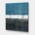 thumbnail image 3 of Designart Teal Meets Grey Abstract Art Canvas Wall Art, 3 of 4