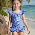 thumbnail image 2 of Swimsuit Girls 1 Piece Swimsuits Girls Ruffles Bathing Suit Summer Clothes Swimsuit Girls 5-6 Years, 2 of 6