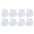 thumbnail image 2 of Protectores Para Talones, 4 Pares, Flexibles, Eliminan Grietas, Protectores De Talón De Silicona, Color Blanco, Con Orificios Ventilados Para Pies Agrietados, 2 of 8