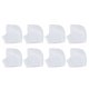 thumbnail image 2 of Protectores Para Talones, 4 Pares, Flexibles, Eliminan Grietas, Protectores De Talón De Silicona, Color Blanco, Con Orificios Ventilados Para Pies Agrietados, 2 of 8