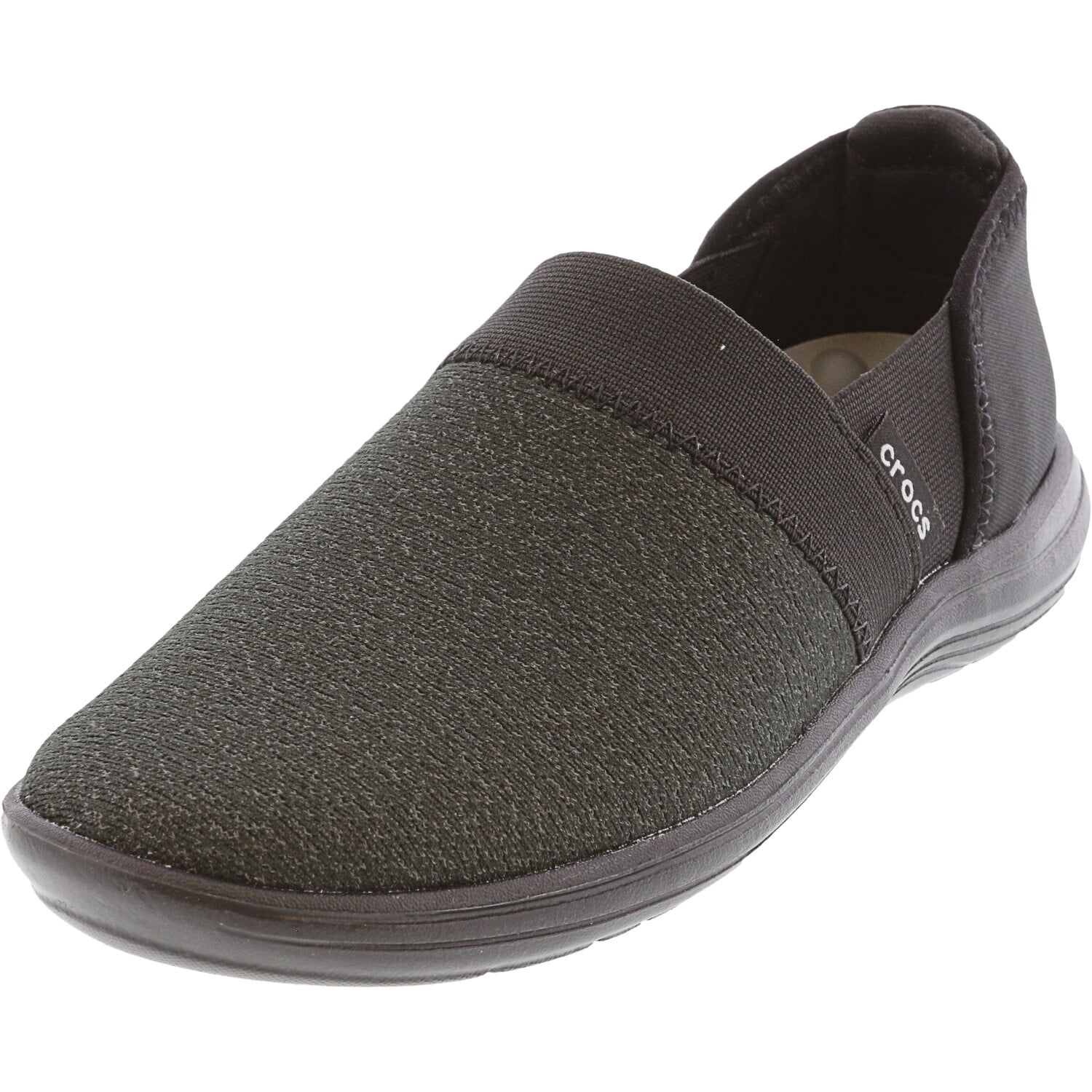 Crocs Women's Reviva Slip On Black / Low Top Polyester Slip-On Shoes ...