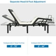 thumbnail image 4 of Costway TXL Adjustable Bed Base with 8 Inch Infused Memory Foam Mattress, 4 of 10