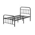 thumbnail image 7 of Fulljojor Steel Platform Bed Metal Platform Twin Bed Frames with Headboard, 7 of 7