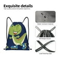 thumbnail image 4 of Lukts Dino Playing Roller Skate Pattern Drawstring Backpack Bag Sport Gym Sackpack,String Backpack Sport Bag Sack,Cinch Tote Gym Backpack-Medium, 4 of 6