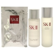 Pitera First Experience Kit by SK-II for Unisex-3 Pc 2.5oz Facial Treatment Essence,1oz Facial Treatment Mask,1oz Facial Treatment Clear Lotion