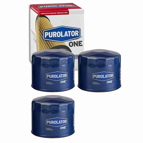 3 pc Purolator ONE PL15313 Engine Oil Filters for Oil Change Lubricant Filters