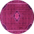 thumbnail image 1 of Ahgly Company Indoor Round Persian Pink Traditional Area Rugs, 7' Round, 1 of 4