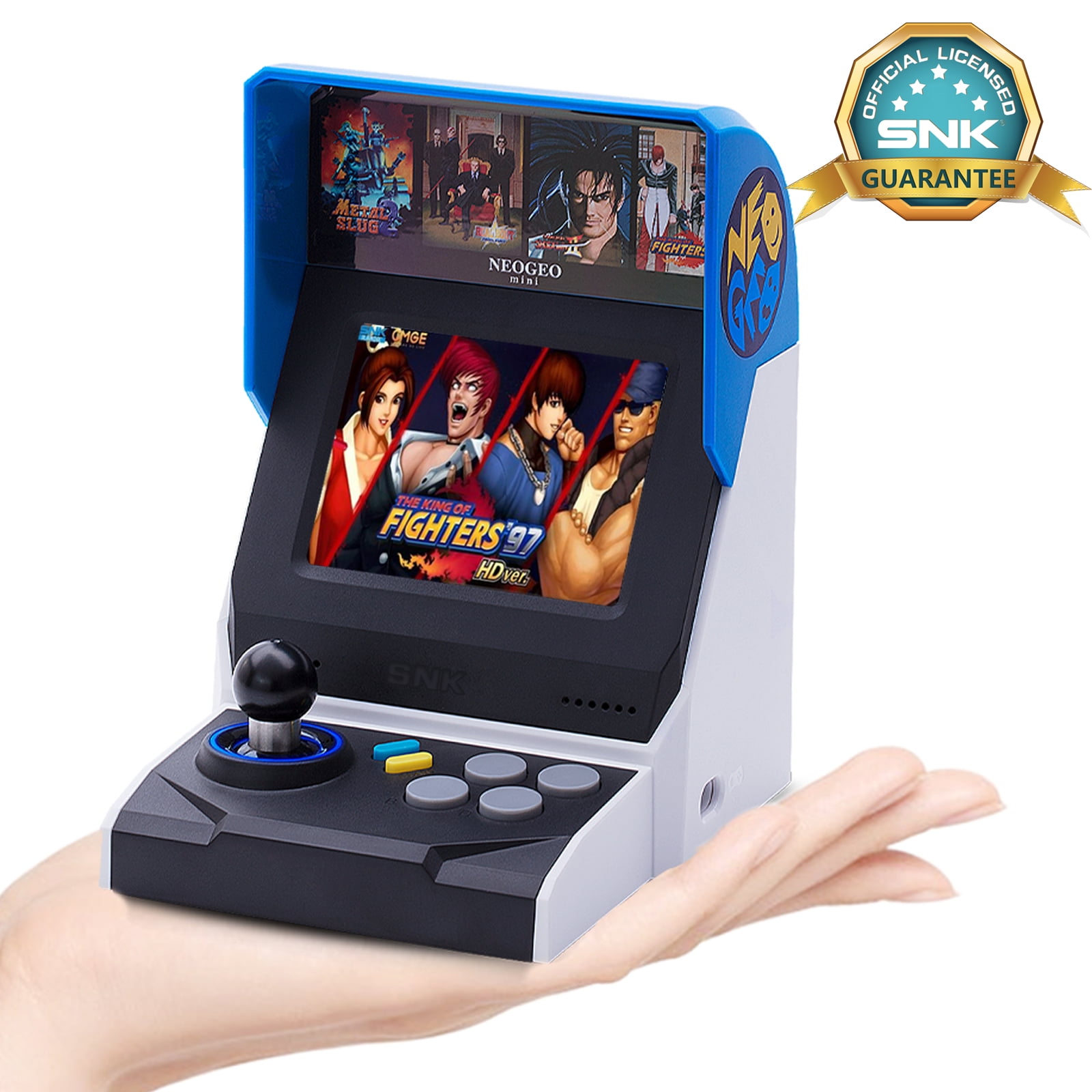 SNK NEO GEO Mini Arcade International Version, 40 Pre-Loaded Classic NeoGeo  Games KOF Metal Slug Samurai Shodown Etc, 40th Anniversary SNK Console