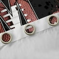 thumbnail image 4 of Manfei Football Pattern Blackout Curtains Set of 2 (52x84 Each),Rugby Sport Lovers Window Curtains,First Letter M Curtains and Drapes For Boys Teens,Super Cozy Room Decor, 4 of 6