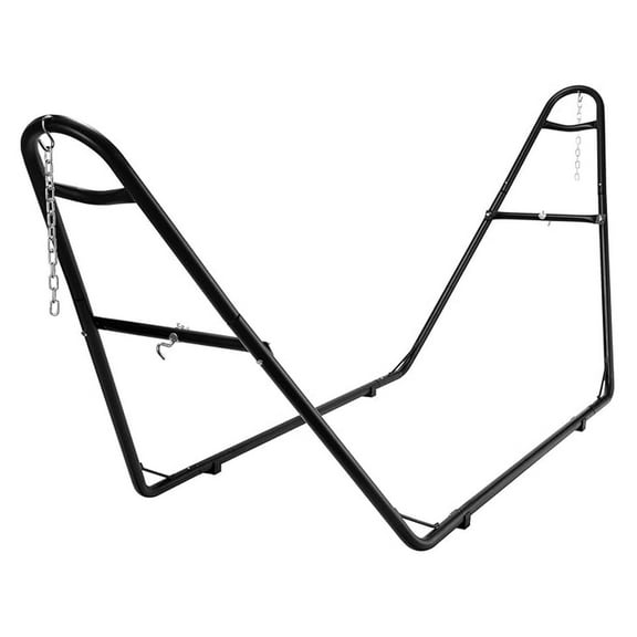 Universal Hammock Stand for Outside, LBS Capacity, Heavy Duty Double Steel Hammock Stand Only, Easy Assembly, Fits 9-14Ft Hammocks, Holding 2-3 People
