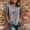 Gray, variant on CYMMPU Women's Summer Linen Blend Blouse, Loose Fit with Fringe Trim, Short Sleeve Casual Tunic for Boho Style White S