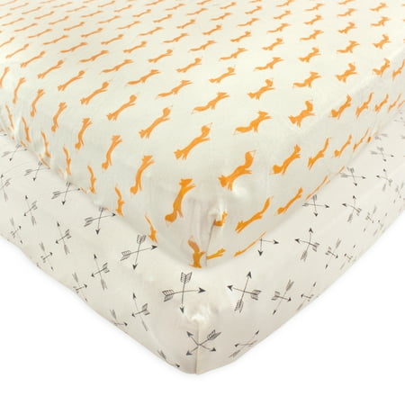 Touched By Nature Baby Boy And Girl Organic Cotton Fitted Crib