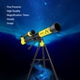thumbnail image 3 of Niños Telescopio astronómico juguete Enseñanza High Luminiscencia al aire libre Jardín Eye Eyeighting Stargazing Space Telescopes Juguetes Amarillo sidaley FN000800-02B, 3 of 5