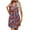 Purple dresses for women 2023, variant on Dresses for Women Fashion Zipper Wrap Tank Short Dresses with Belt V-Neck Sleeveless Floral Print Summer Mini Formal Dress Yellow l