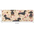thumbnail image 7 of Dachshund and Flower Kitchen Rug Mat,Kitchen Runner Rugs Non Skid Washable,Decorative Kitchen Floor Mats for Kitchen,Sink,Laundry,17"x47.2", 7 of 7