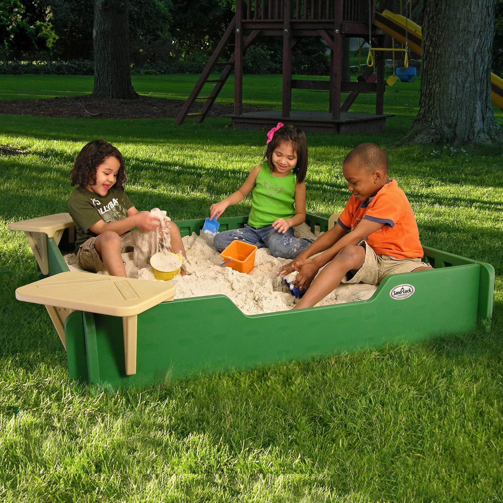 Sandlock 5 X 5 Ft Sandbox With Cover