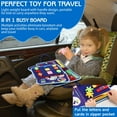 thumbnail image 4 of Toddler Busy Board Montessori Toys,Sensory Board Educational Activities for Learning Fine Motor Skills,Gifts for Girls Boys Toddlers,Travel Toys for Airplane Car,Blue Dinosaur, 4 of 6