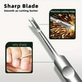 thumbnail image 2 of Nail Stainless Steel Cuticle Remover Tool For Manicure Pedicure Grooming Kit Foot and Hand Care, 2 of 8