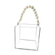thumbnail image 2 of Bolsa de flores acrílicas Canasta de niña Flower Vase decorativa Cesta de bodas Canasta de flores portátil para aniversario de regalos de inauguración 12CMX12CMX12CM, 2 of 8