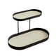 thumbnail image 3 of Organizador de encimera de baño, bandeja de almacenamiento de cosméticos de dos niveles, perfume para maquillaje Estilo A, 3 of 8