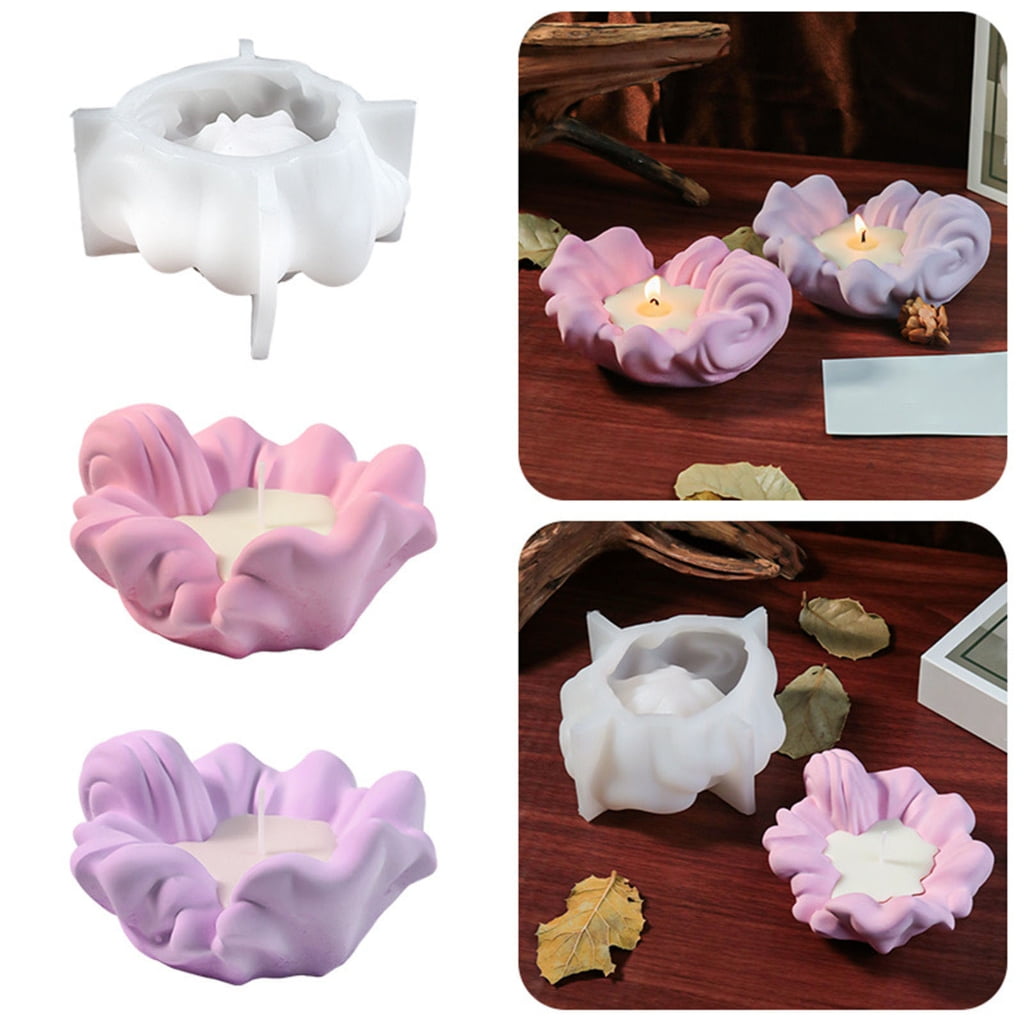 Aurgiarme Flexible Sturdy Silicone Molds Fashion Accessory for Making Unique Shaped Candle and Home Decorations