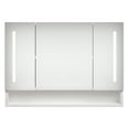 thumbnail image 2 of Modern Bathroom Storage Cabinet With Mirror And Led Lights - 39x28 Inches, White, Wall Mounted, Waterproof, Corrosion Inches & Modern, Aluminium, Multi, 2 of 7
