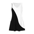 thumbnail image 4 of Lolmot Robes pour Femmes, Robe d'Été Confortable et Tendance pour Femmes avec Poches, Imprimée, Sans Manches, à Col en V, 4 of 5
