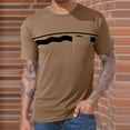 thumbnail image 2 of DODADAWANJ Vintage T Shirts for Men Graphic Tees Big and Tall Short Sleeve Workout Shirt Casual Crewneck Tshirts with Pocket Khaki M, 2 of 6