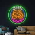 thumbnail image 4 of Handmadetneonsign Cookies Open Logo Neon Sign, Open Cookies Wall Decor, Bakery Kitchen Wall Decor, 4 of 5
