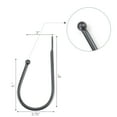 thumbnail image 7 of Deco Window 2 Pcs Curtain Holdback for Curtains Wall Mounted Metal Drapery Hook for Door Window Treatment-Ball (Black), 7 of 7
