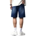 thumbnail image 5 of GINGTTO Men's Relaxed Fit Baggy Denim Shorts, 5 of 7