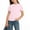 Pink, variant on Cethrio Girls Cotton T-shirts, Casual Crew Neck Short Sleeve Soft Summer Tees Tops Pink Size 14-16